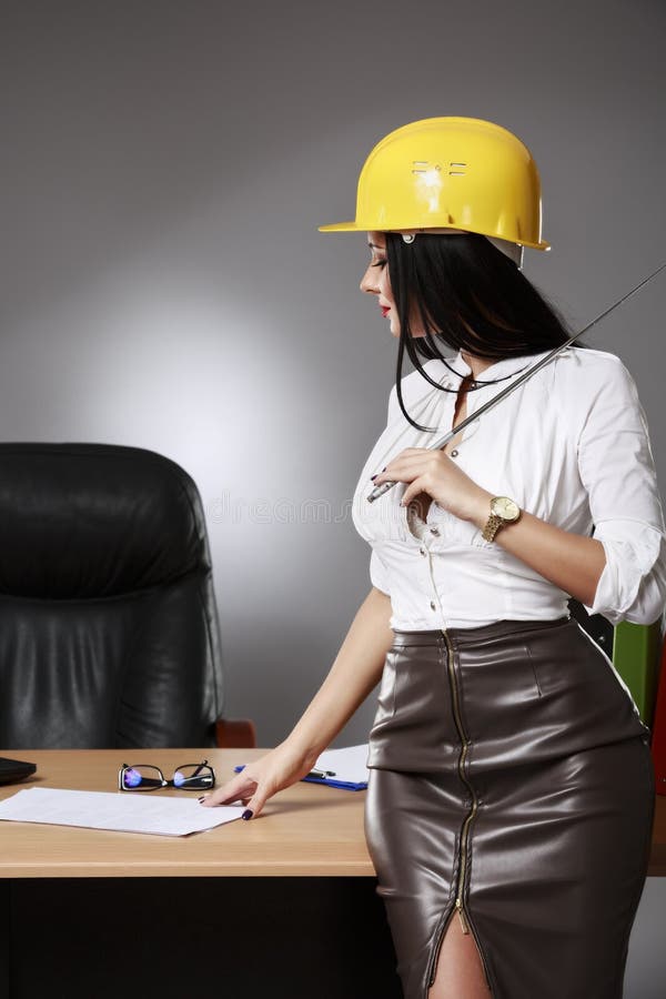 Business Woman engineer royalty free stock photos