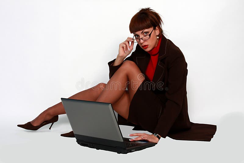 Business woman with eyeglasses