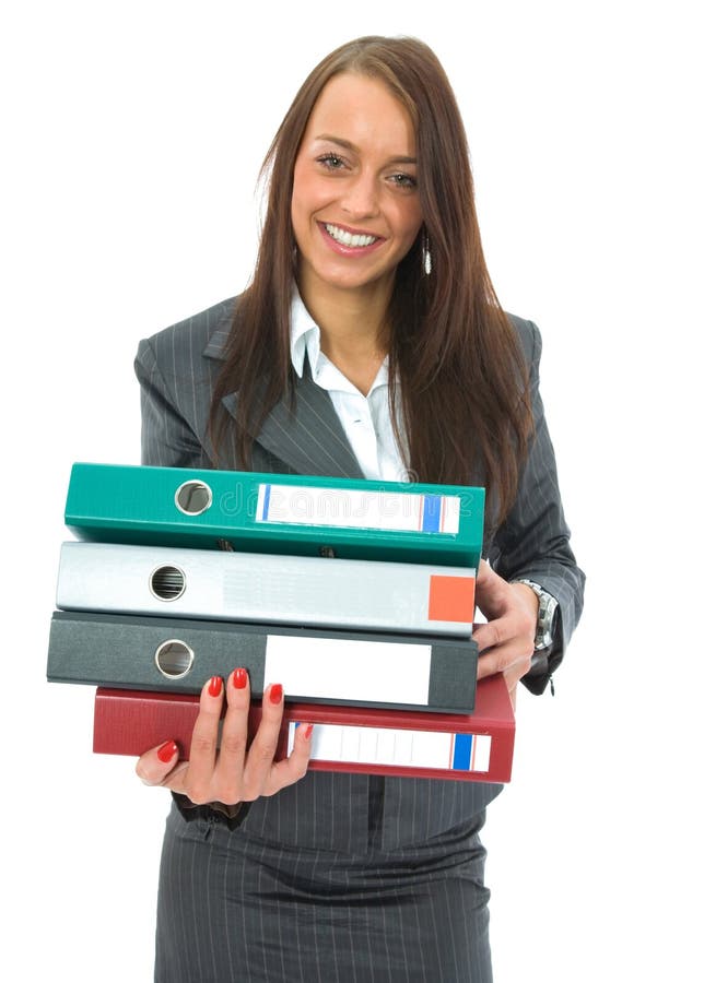 Business woman with folder