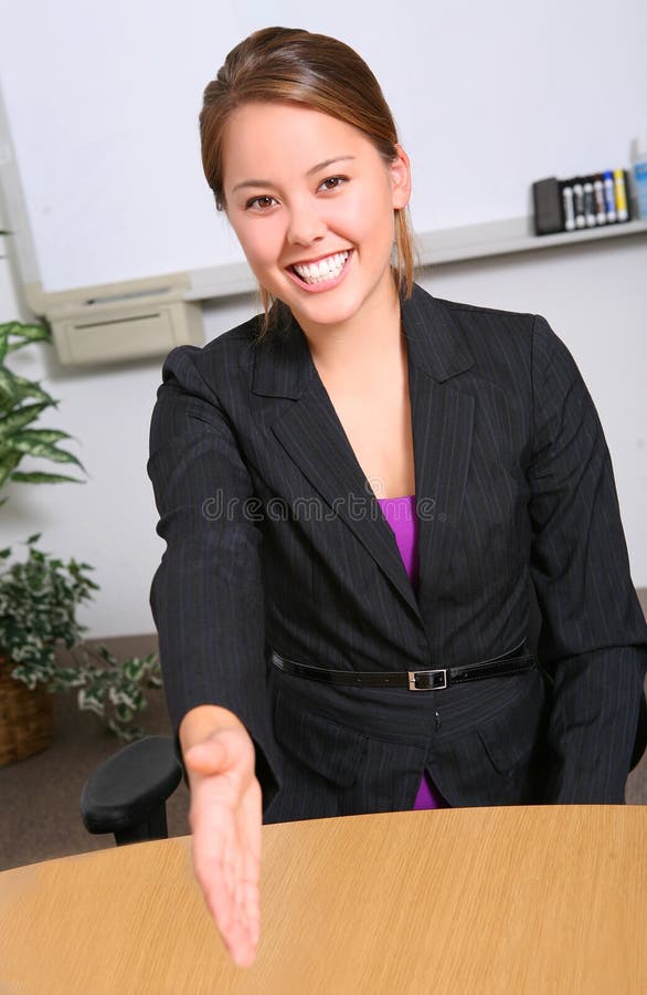 Business Woman Handshake