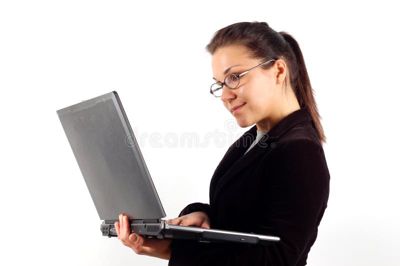 Business woman with laptop 11