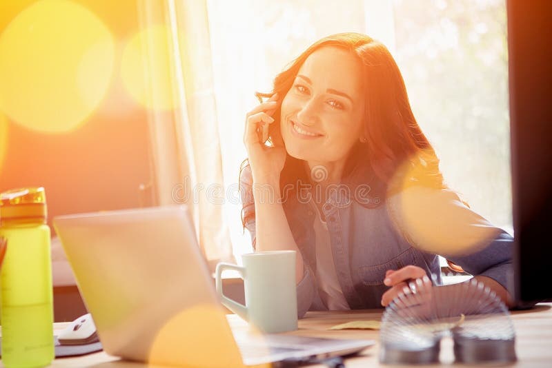 Business woman in office