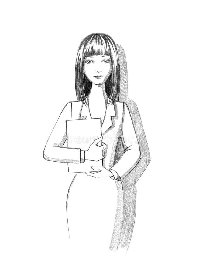 Business Woman Sketch Royalty Free Stock Images - Image: 2897559