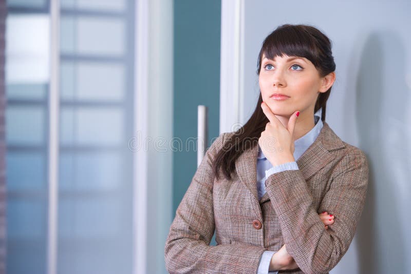 Business Woman Thinking