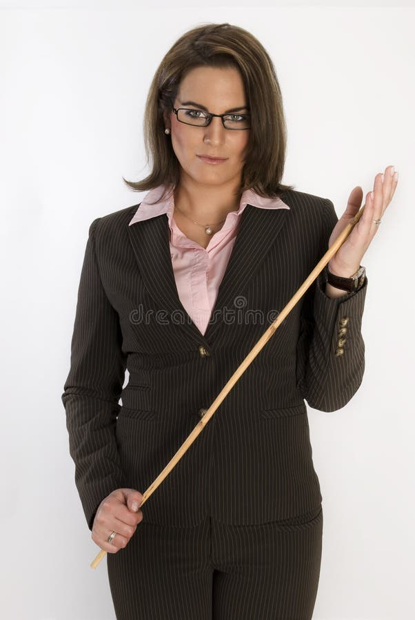 Business Woman with a Whip in Her Hands. Stock Image - Image of young, woman:  17613397