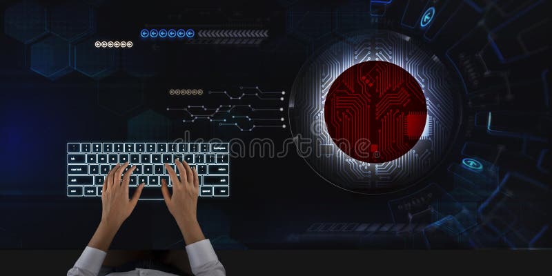 Business Woman Works on Touch Screen about Japan Stock Photo Image of