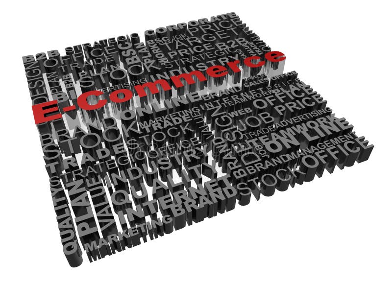 Business Words Related with Word Stock Illustration