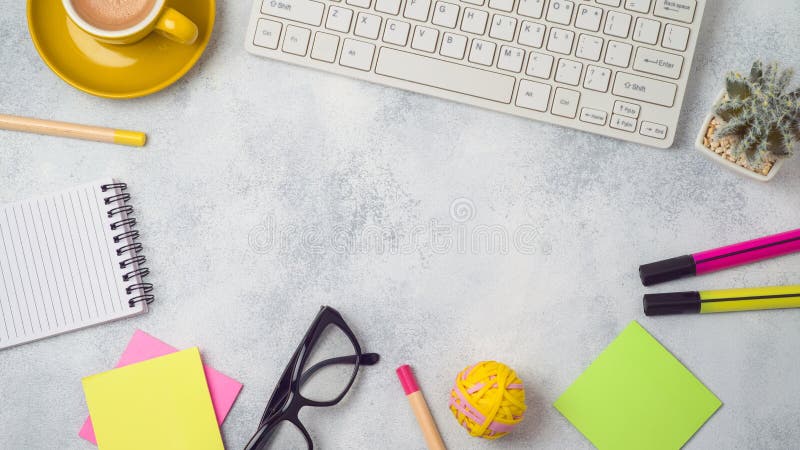 Business Work Table Background Concept Stock Image - Image of paper