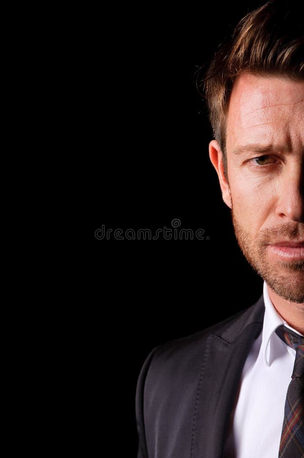 Businesse man in a suit stock image