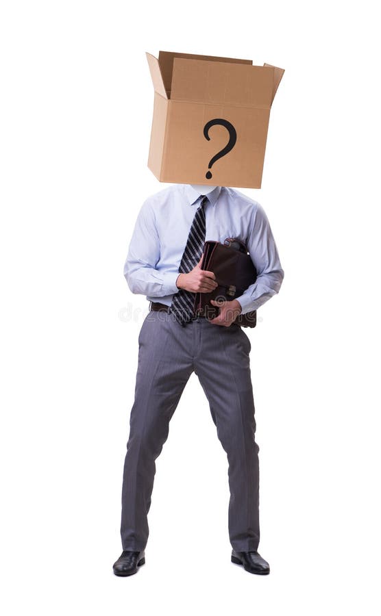 The Businessman Asking Questions in Business Concept Stock Photo