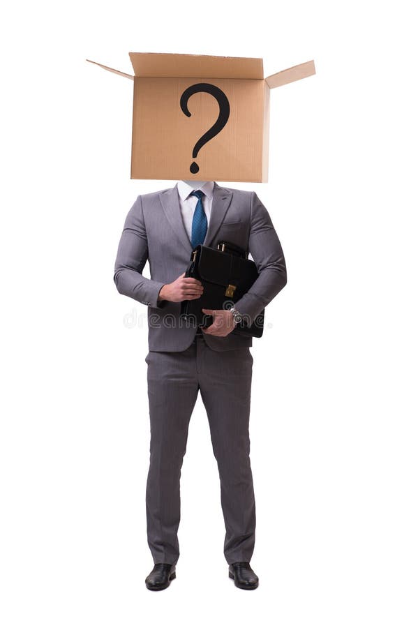 The Businessman Asking Questions in Business Concept Stock Photo