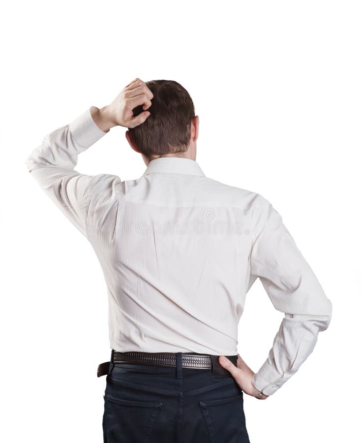 Businessman on black stock images