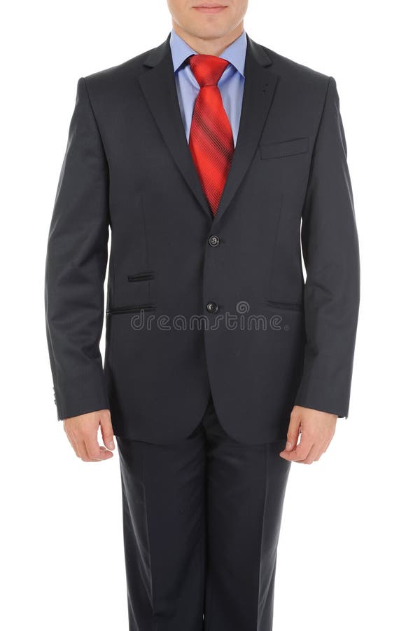 Businessman in a black suit stock images