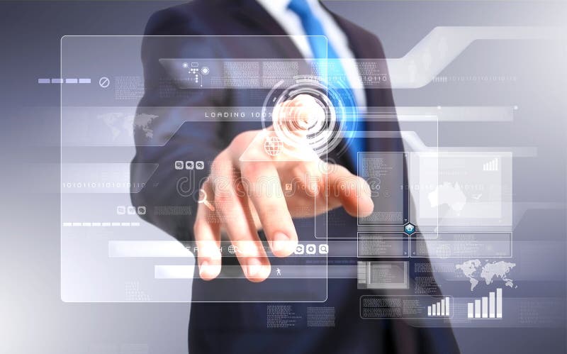 Technology in business stock image
