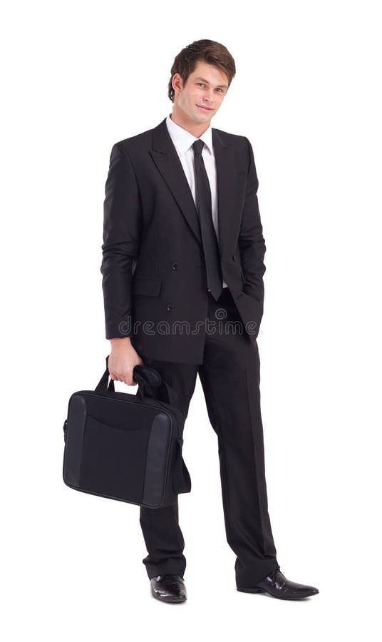 Businessman with briefcase