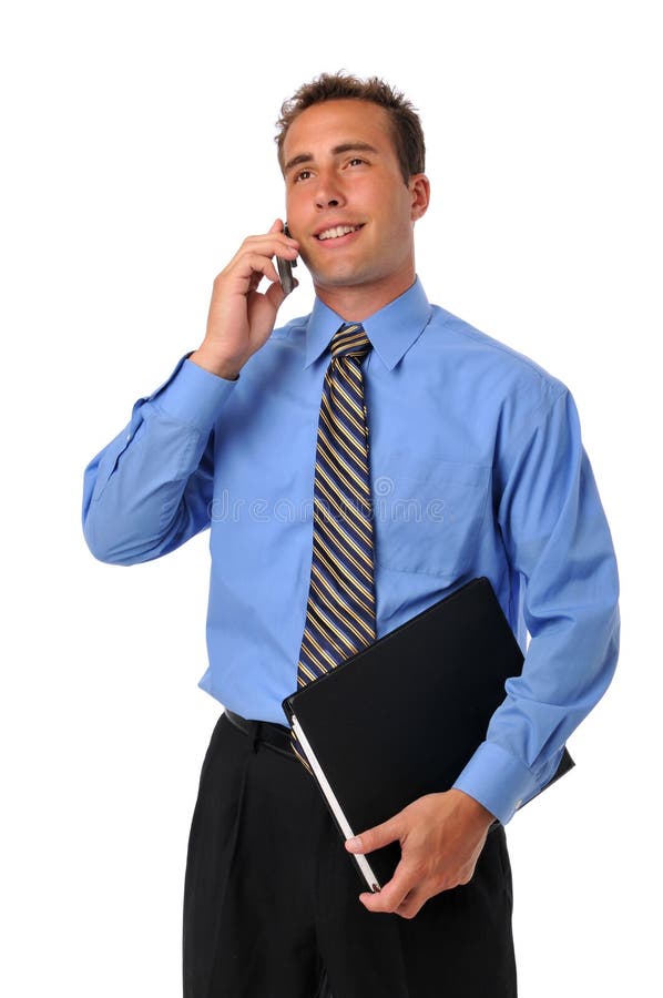 Businessman on the cellphone