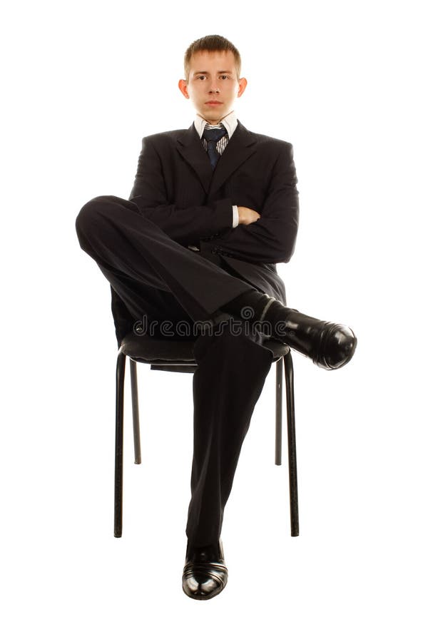 The businessman on the chair