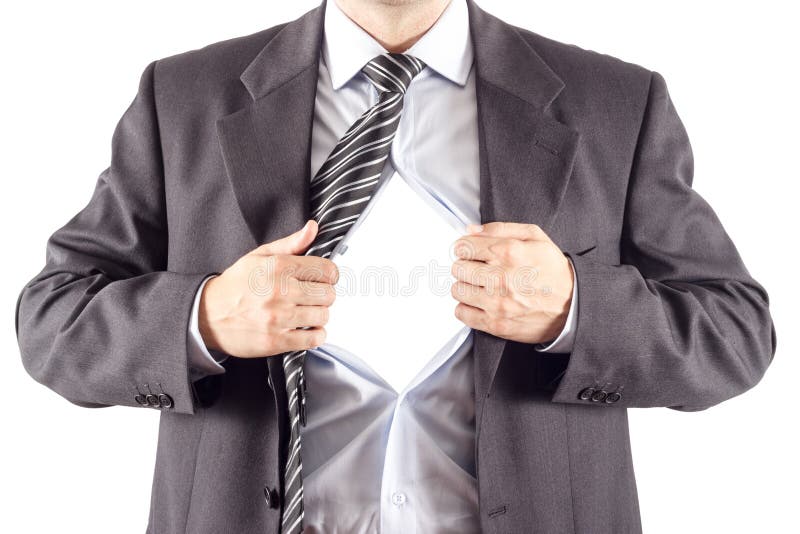 Businessman in classic superman pose stock images Businessman in classic superman pose stock images