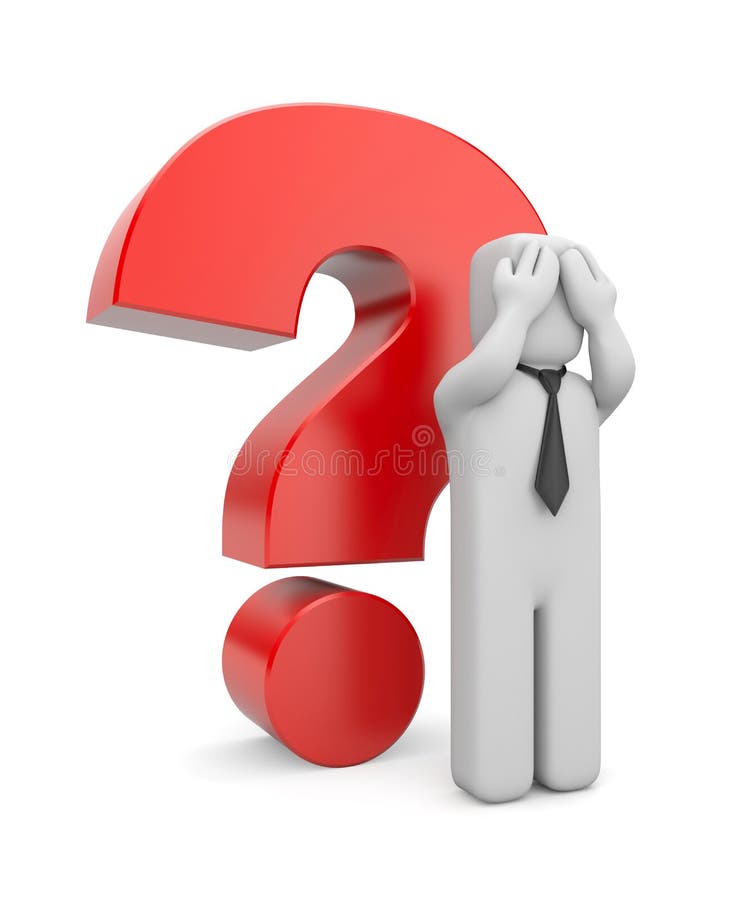 Businessman closed his eyes and not see problem vector illustration