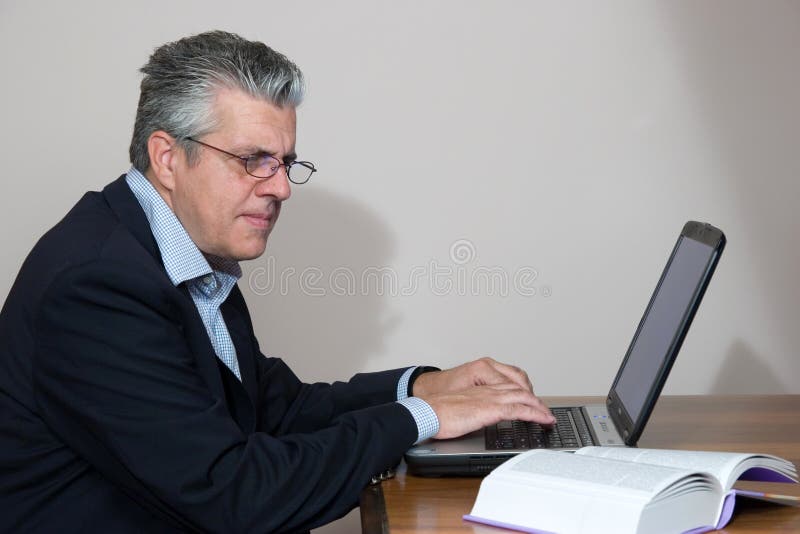 Businessman at computer