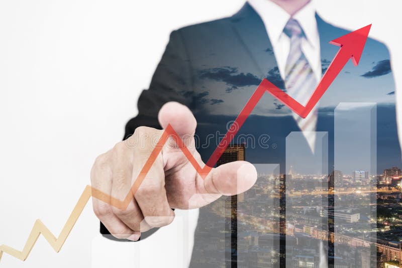 Businessman drawing a rising up arrow by finger, representing business growth. Businessman drawing a rising up arrow by finger, representing business grow royalty free stock photo Businessman drawing a rising up arrow by finger, representing business growth. Businessman drawing a rising up arrow by finger, representing business grow royalty free stock photo
