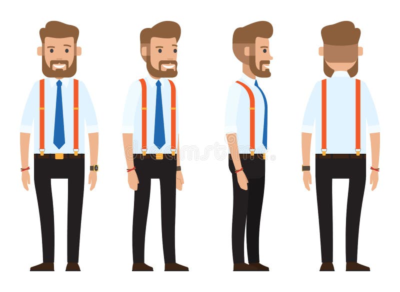 Businessman Character Creation Set. Cartoon Design Stock Vector ...