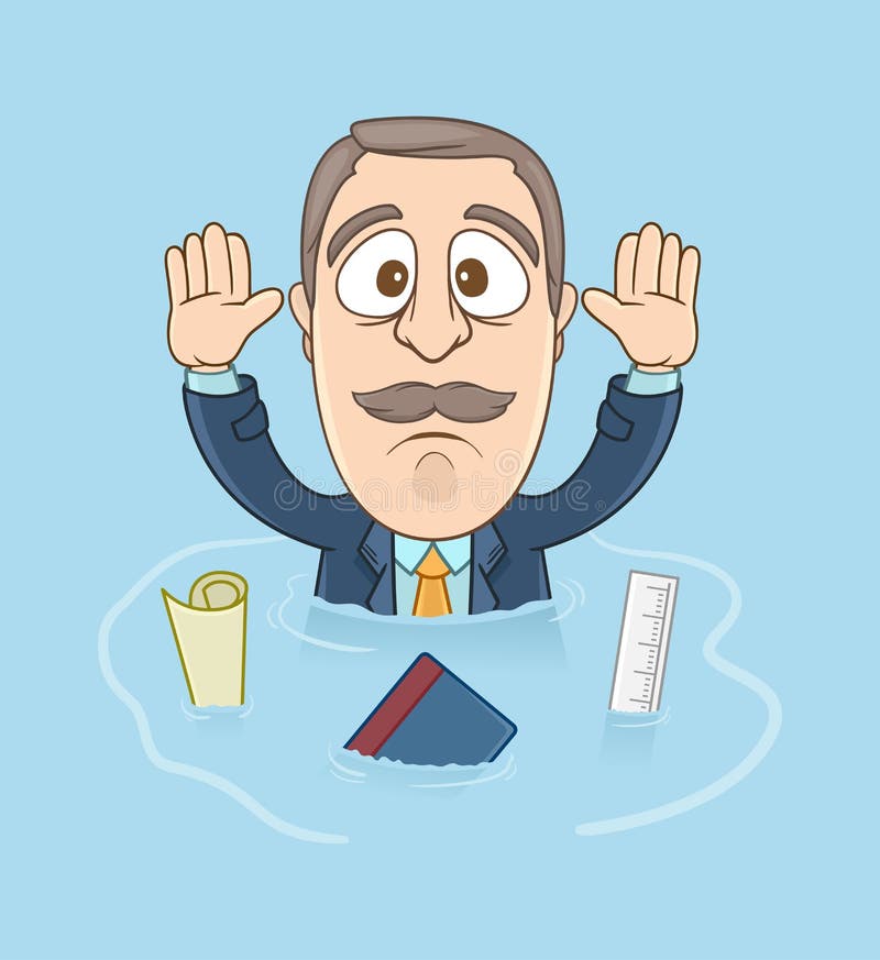 Cartoon Man Flood Stock Illustrations – 187 Cartoon Man Flood Stock ...