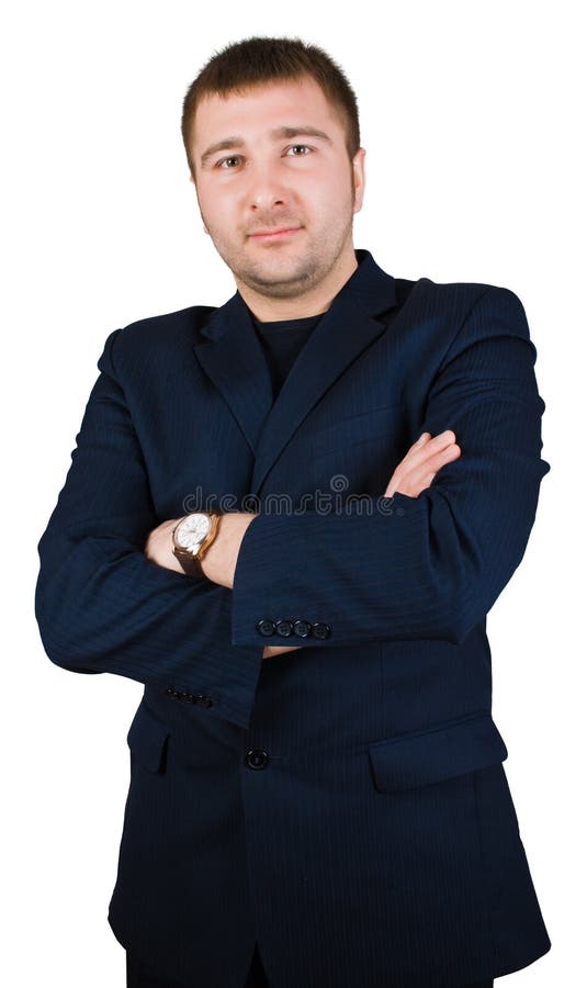 Manager Fold Ones Arms Serious Stock Image Image of attire, character