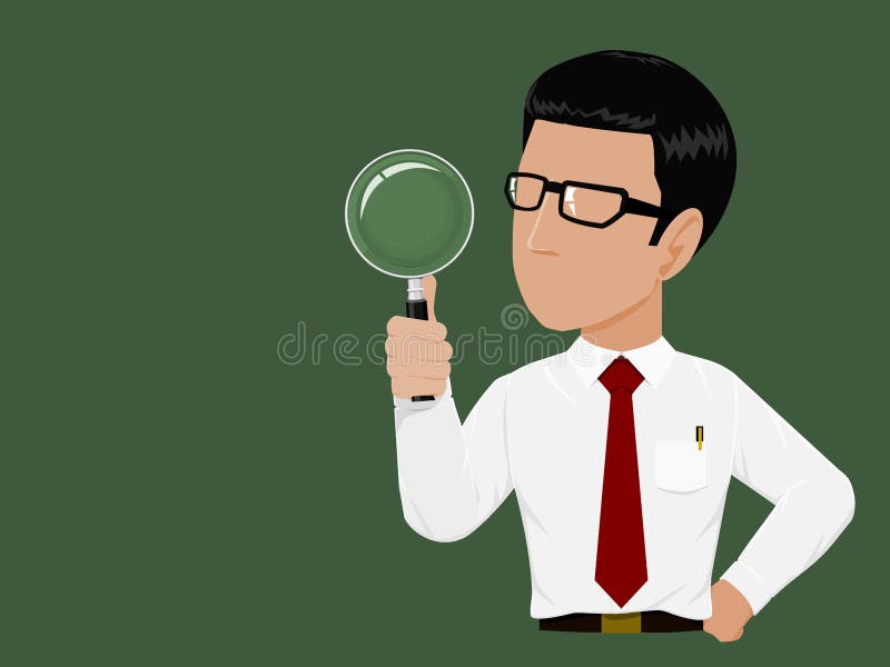 Man Holding Magnifying Glass Stock Illustrations – 2,967 Man Holding Magnifying  Glass Stock Illustrations, Vectors & Clipart - Dreamstime