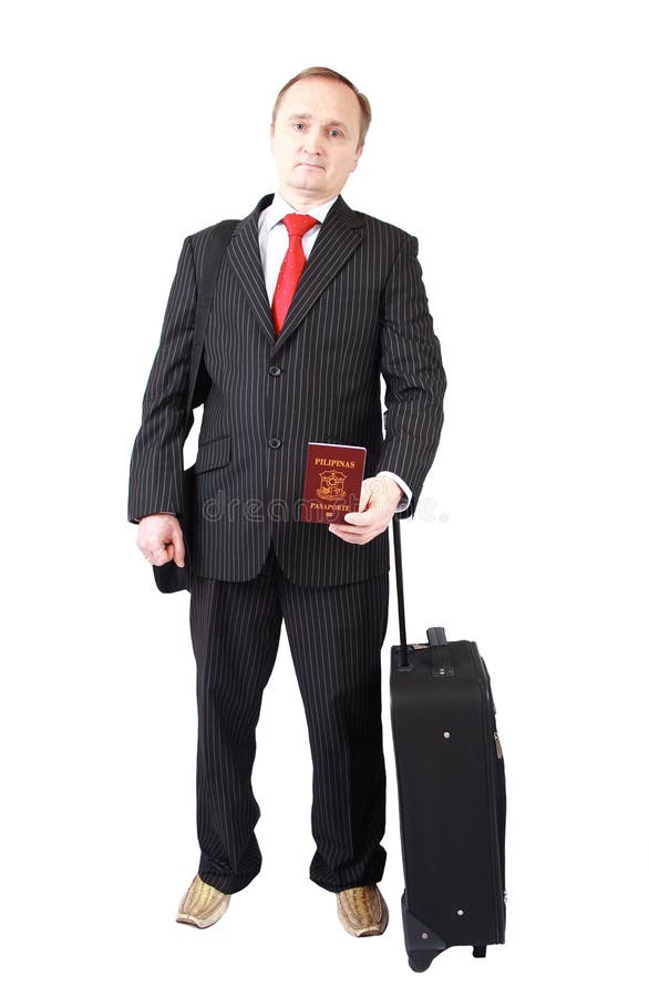 Businessman holding Philippine passport royalty free stock images Businessman holding Philippine passport royalty free stock images