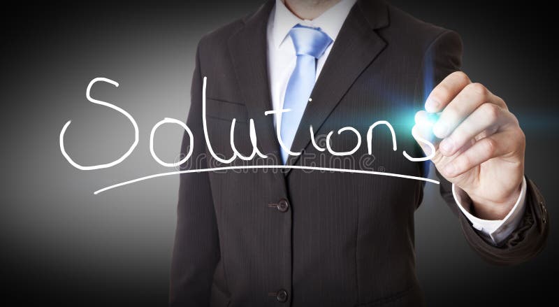 Businessman impossible solution concept vector illustration Businessman impossible solution concept vector illustration