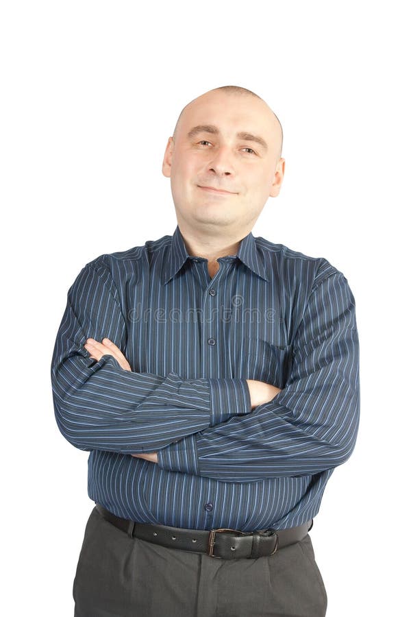 Businessman isolated white royalty free stock photo