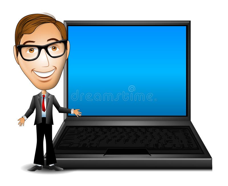 Businessman With Laptop