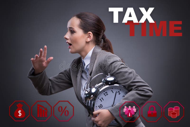 The businessman in late taxes payment concept royalty free stock photo The businessman in late taxes payment concept royalty free stock photo