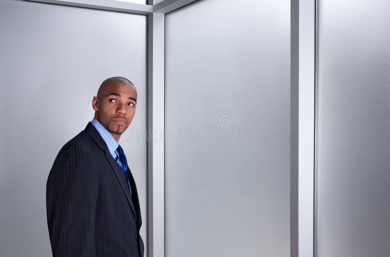 Businessman looking anxious royalty free stock photos Businessman looking anxious royalty free stock photos