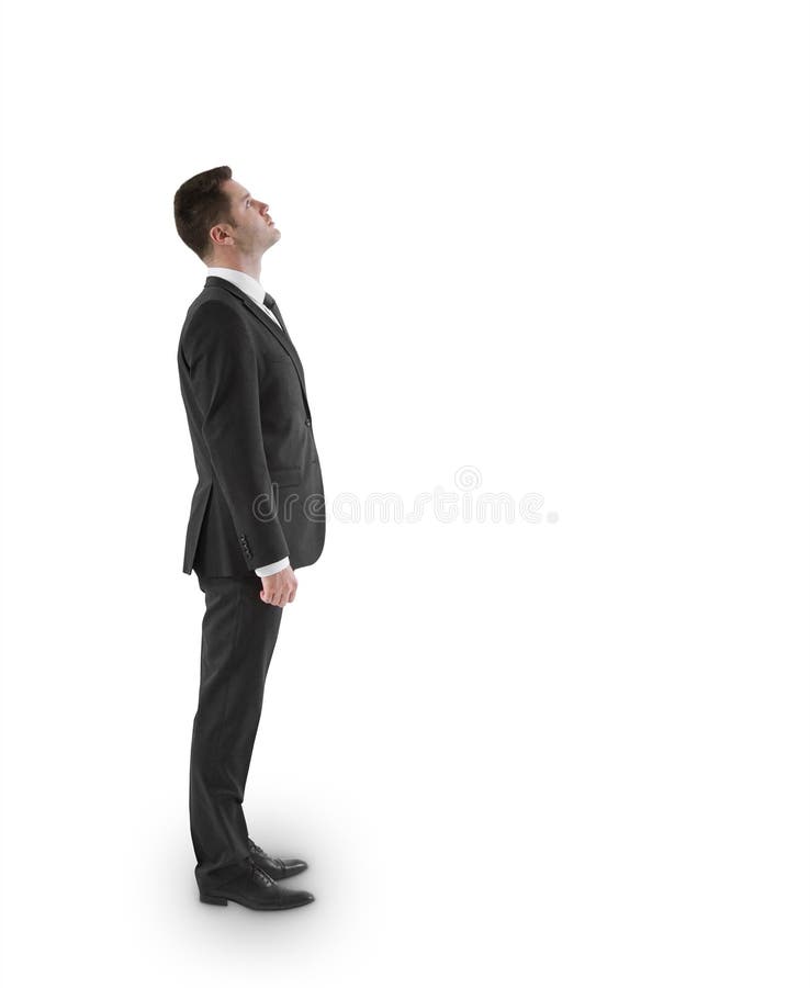 Businessman looking up royalty free stock image Businessman looking up royalty free stock image