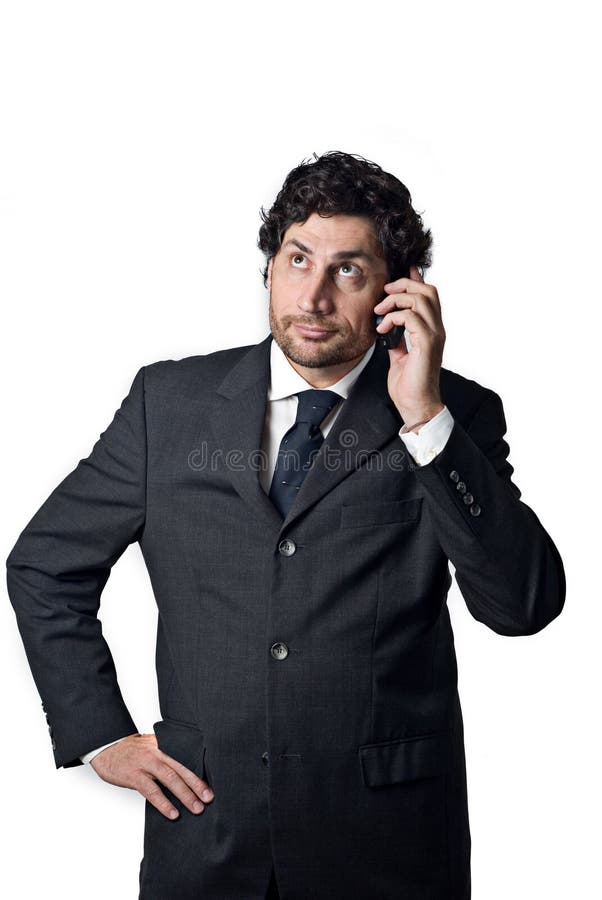 Businessman on a mobile phone