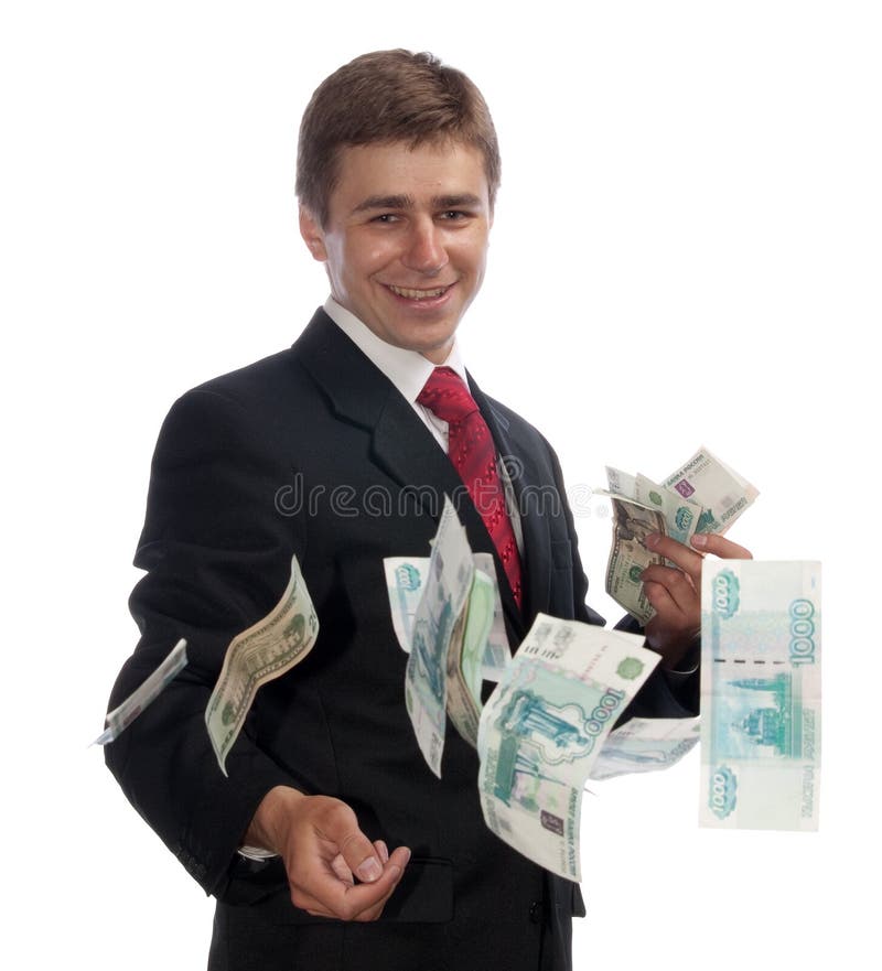 Businessman with money