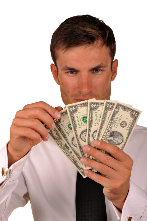 Businessman with money