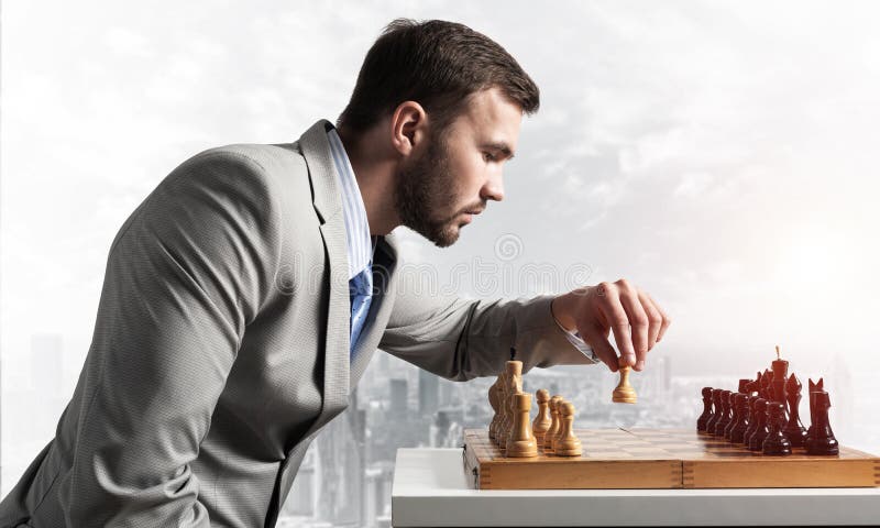 Young Man Considering His Next Chess Move Photo Background And Picture For  Free Download - Pngtree