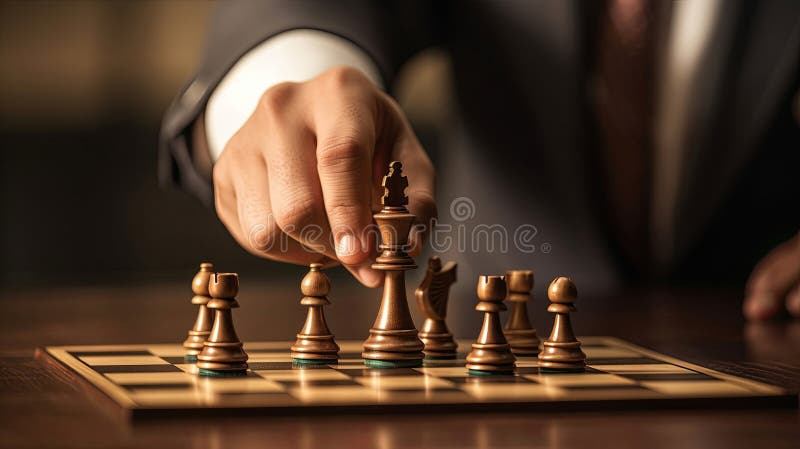 Chess queen on chessboard AI Generated 24118842 Stock Photo at