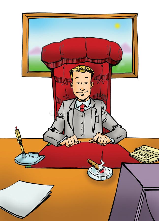 Businessman in office