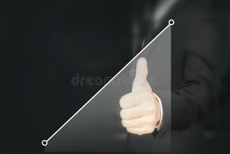 Businessman plan graph growth and increase of chart positive ind. Icators in his business royalty free stock images Businessman plan graph growth and increase of chart positive ind. Icators in his business royalty free stock images