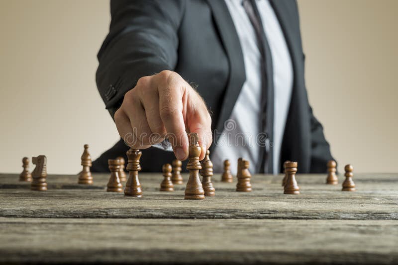 Hand Man Taking Chess Piece Make Next Move Chess Game Stock Photo by  ©guruxox 640426436