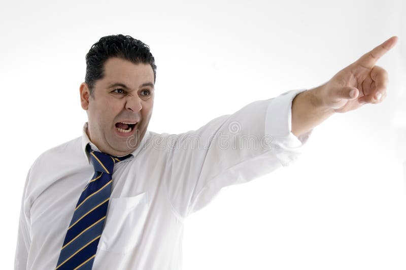 Businessman Pointing at a Whiteboard. Watercolor Hand Drawn ...