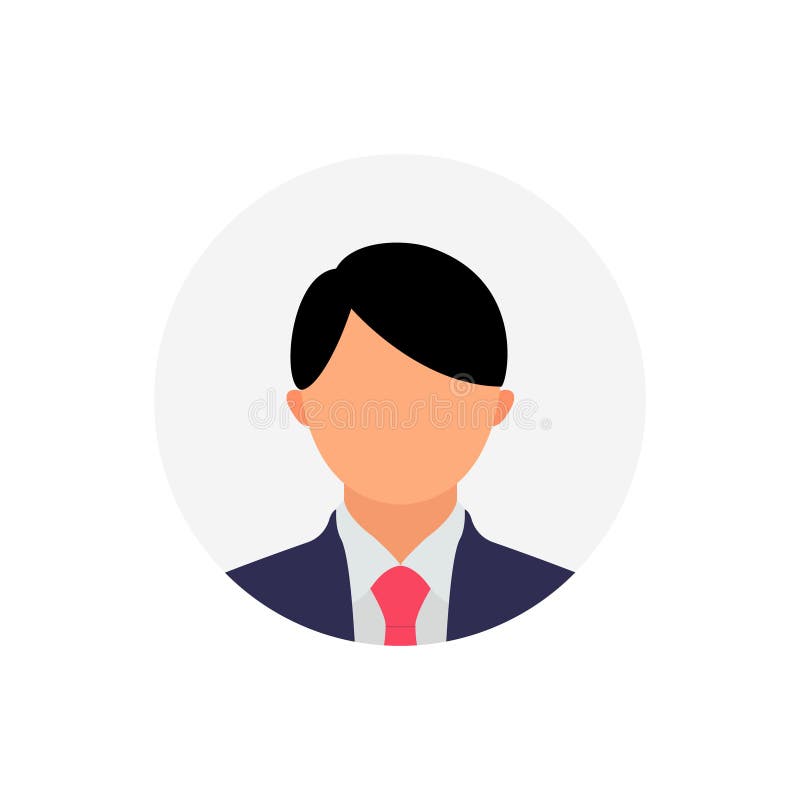 Flat business man user profile avatar icon Vector Image