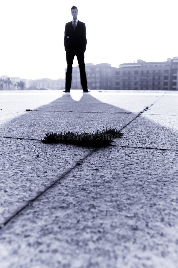 Businessman shadow