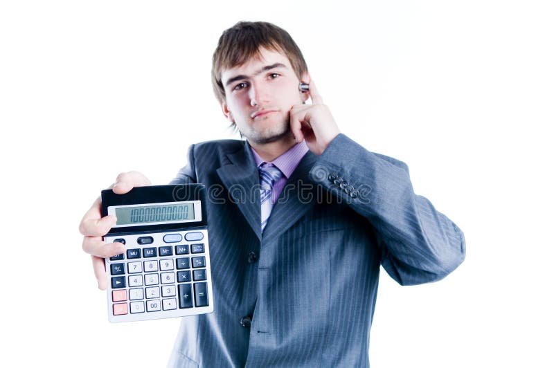 Calculator Business Man Picture. Image 2001355