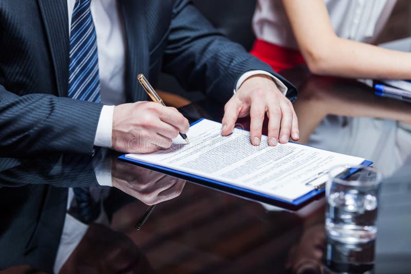Would You Like To Sign The Contract Businessman Signing the Contract Stock Photo - Image of agree, partner