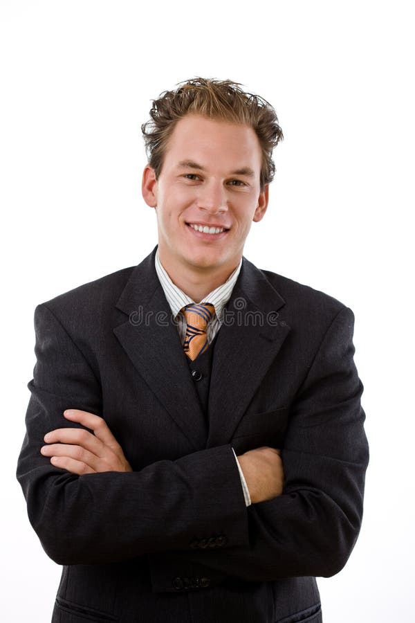 Businessman smiling successful στοκ φωτογραφία με δικαίωμα ελεύθερης χρήσης